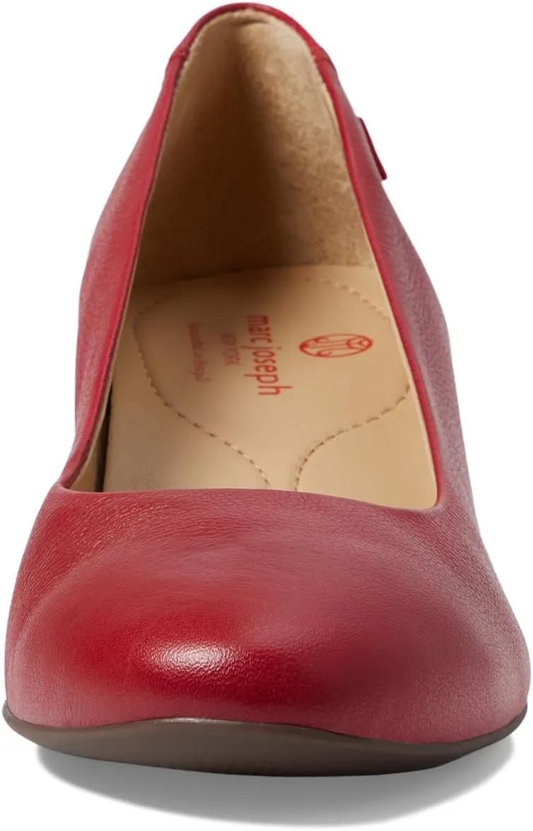 Marc Joseph New York Prospect Wedges for Women – Leather Construction – Almond Toe – Rubber Outsole