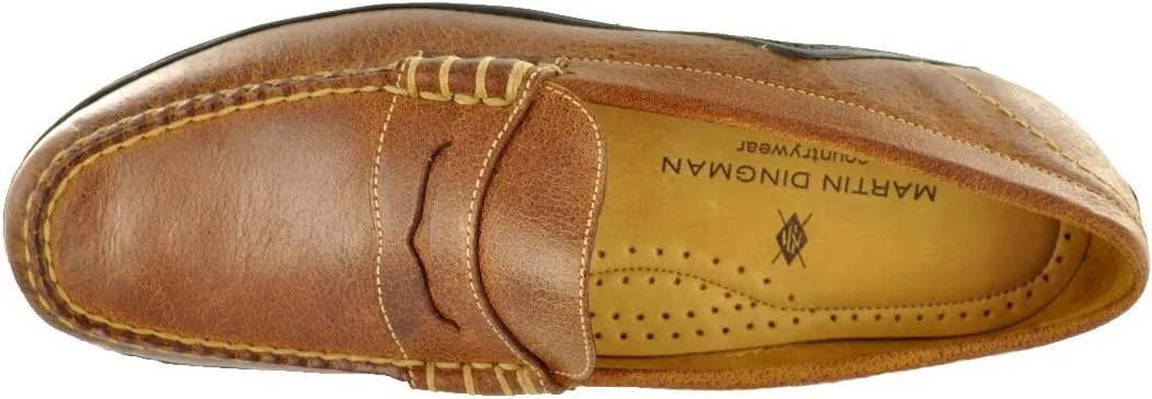 Martin Dingman® Bill Penny Shoes for Men – Ideal for Work and Leisure – Leather Construction – Slip-on