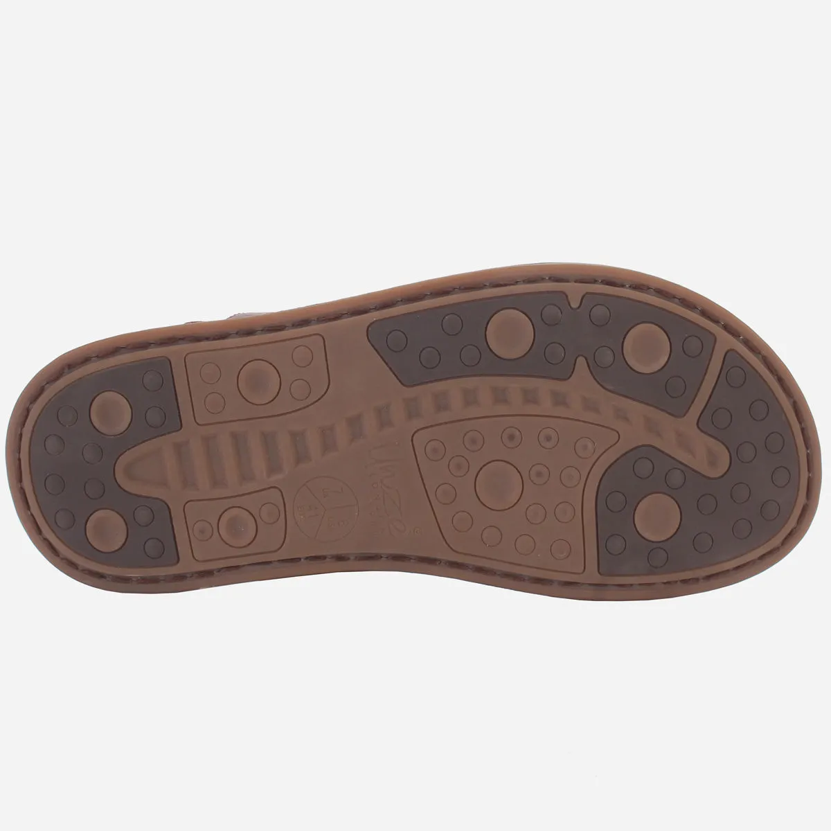 Men "VEERO" Leather Open Toe Summer Flat Sandals