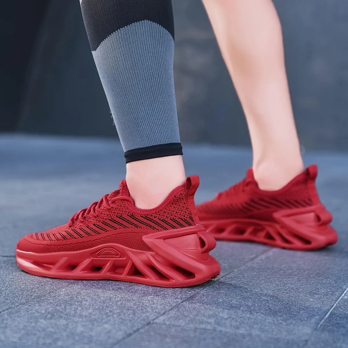 Men's and Women's Breathable mesh Running Shoes, Lightweight mesh Sports Shoes, Anti Slip Fitness and Leisure Walking Shoes