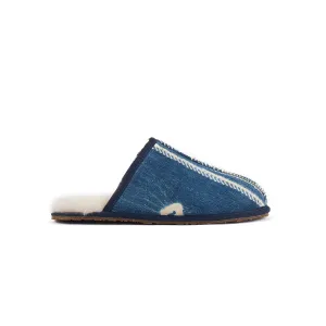 MENS CLOSED MULE INDIGO