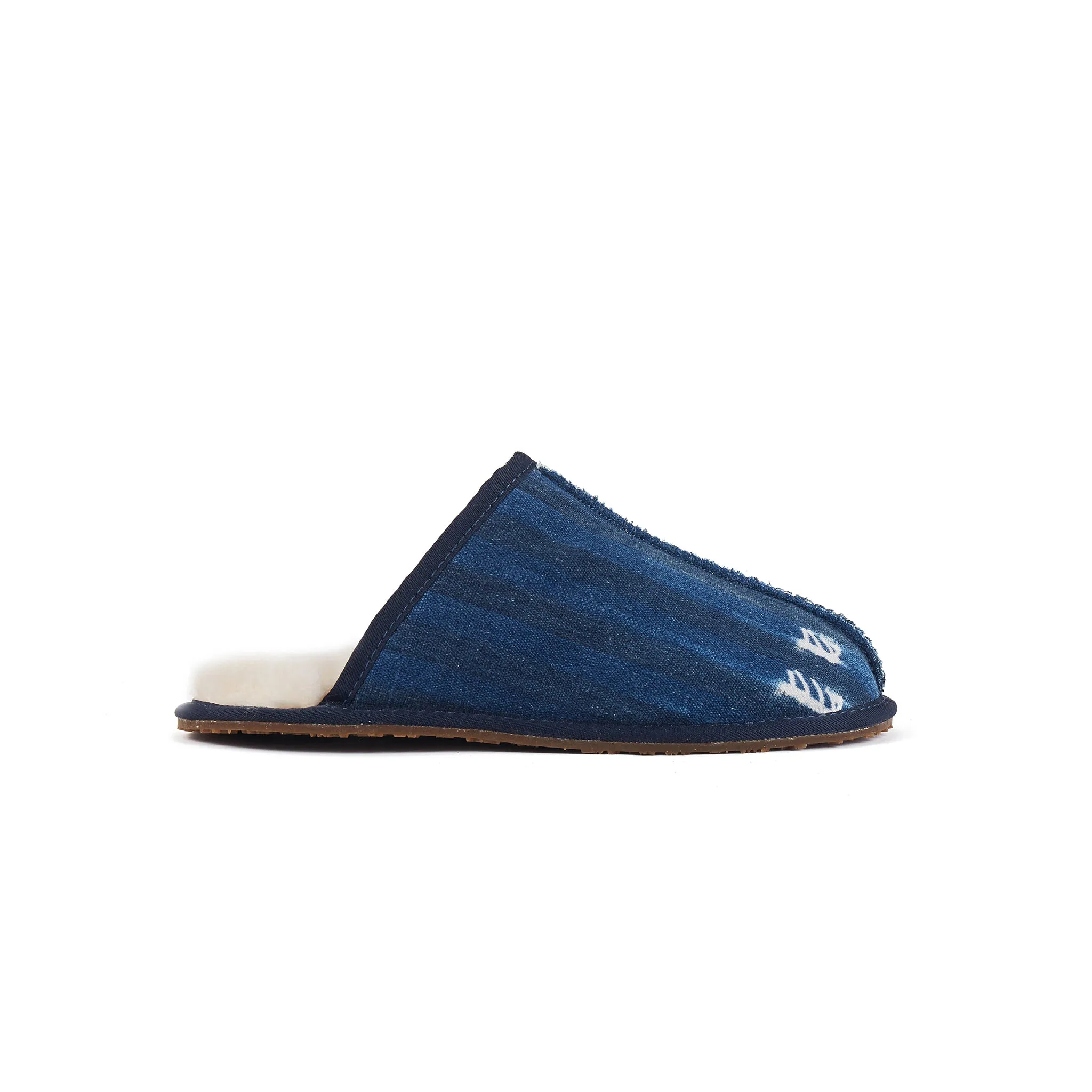 MENS CLOSED MULE INDIGO
