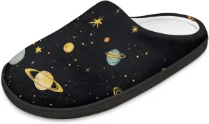Mens Cozy Fluffy Slippers Slip On Casual House Shoes Indoor Warm Sandal Non Slip Slippers SizeUS 4-15
