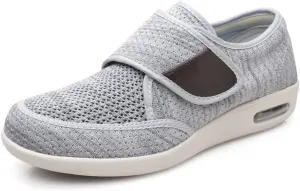 Men's Diabetes Adjustable Sports Shoes with Anti-Slip Soles and Air Cushion Design