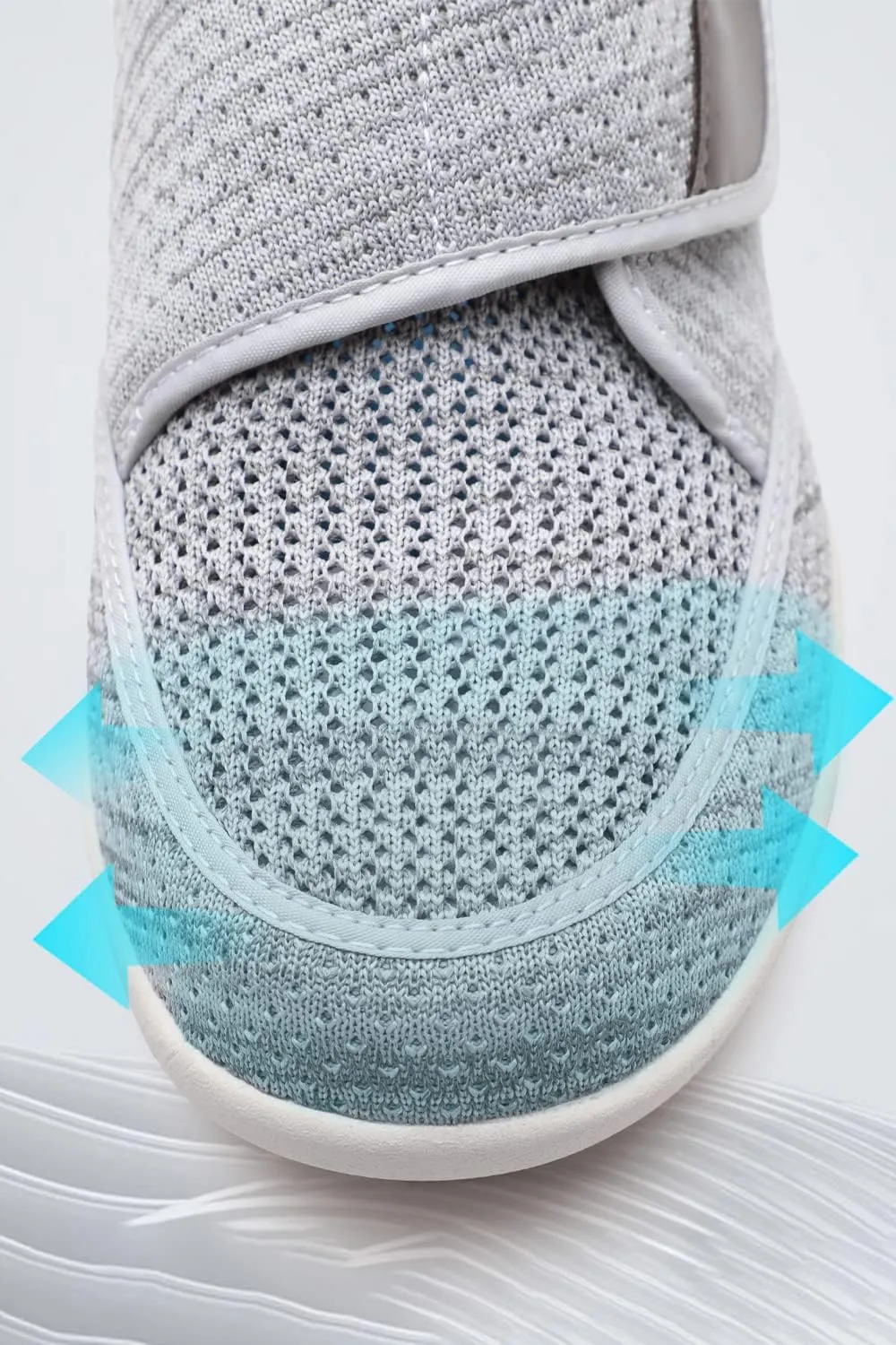 Men's Diabetes Adjustable Sports Shoes with Anti-Slip Soles and Air Cushion Design
