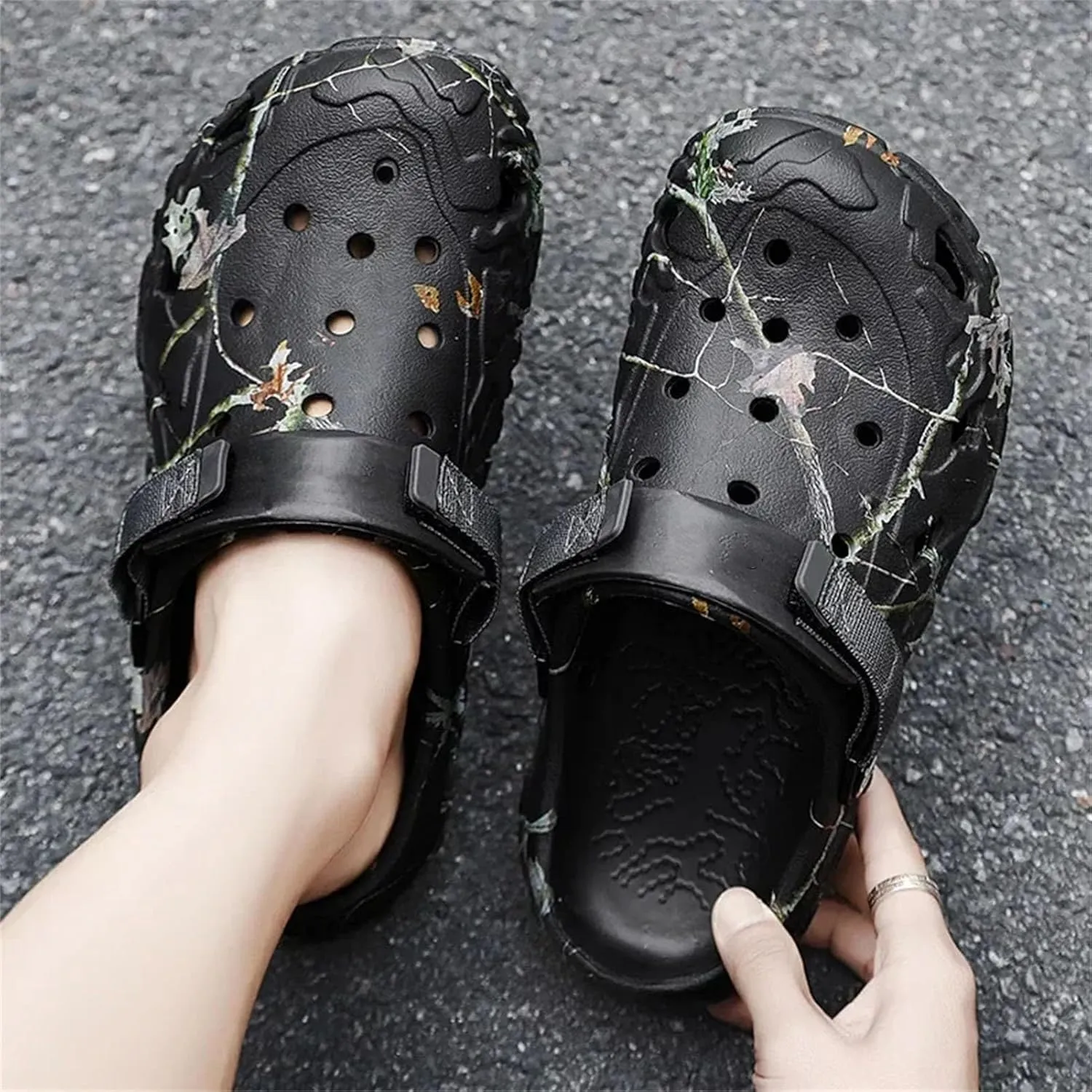 Men's Garden Clogs, Platform Outdoor Summer Slippers