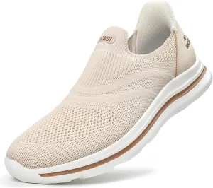 Men's Hands-Free Slip On Sneakers | Laceless Walking Shoes for Gym/Travel/Office