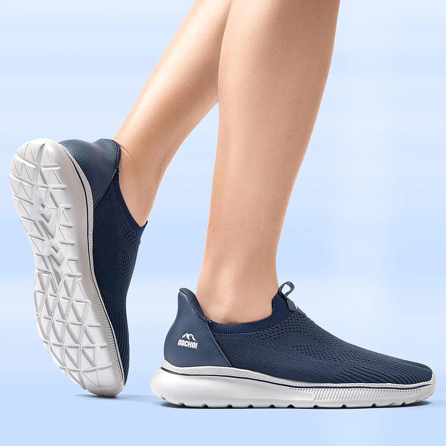 Men's Hands-Free Slip On Sneakers | Laceless Walking Shoes for Gym/Travel/Office