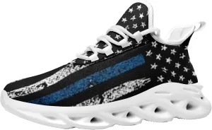 Men's Mesh Running Tennis Shoes, American Flag Patterns Design for Patriotic Enthusiasts and Veterans