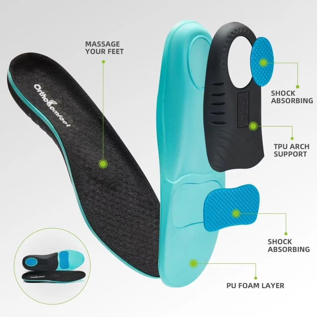 Men's Orthopedic Fashion Sneakers with Arch Support: Comfortable Orthotic Shoes for Plantar Fasciitis, Adjustable Supportive Flat Feet Walking Shoes for Foot and Ankle Pain Relief