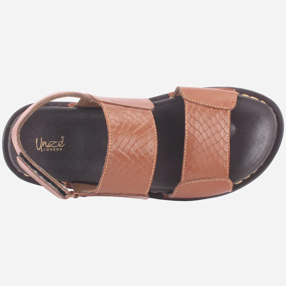 Men's "PIKON" Leather Strappy Summer Sandals