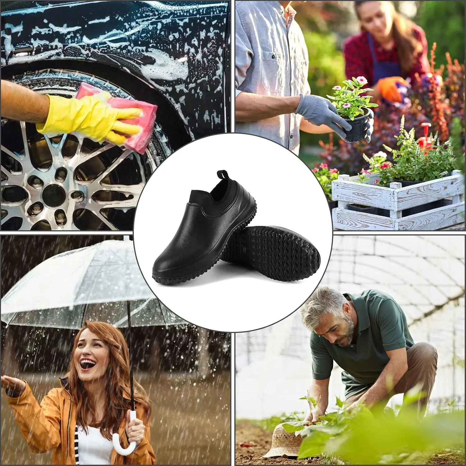 Men’s Waterproof Rain Boots Women’s Rubber Garden Shoes Neoprene Hunting Boot