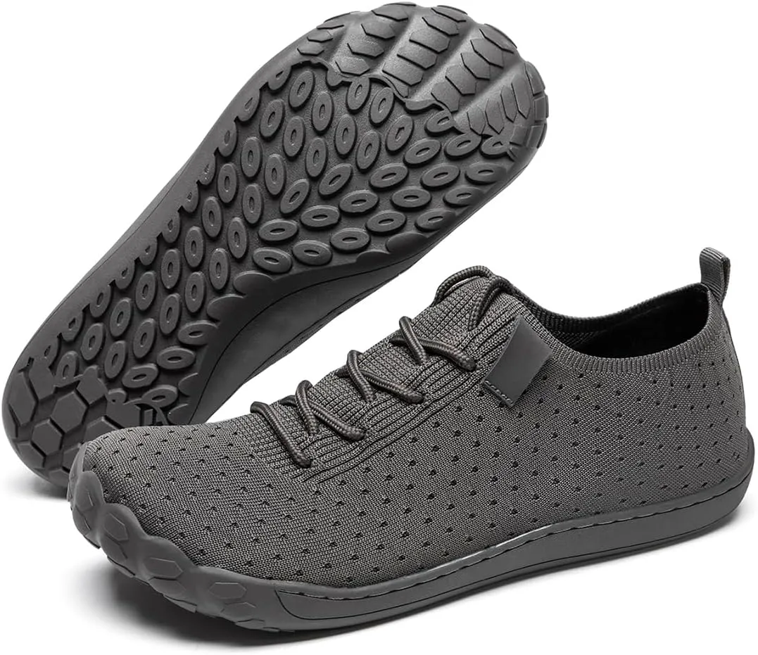Mens Wide Toe Box Shoes Slip On Walking Shoes Sneakers Sports Casual Office Outdoor Activities Non Slip Rubber Outsole Minimalist Comfortable
