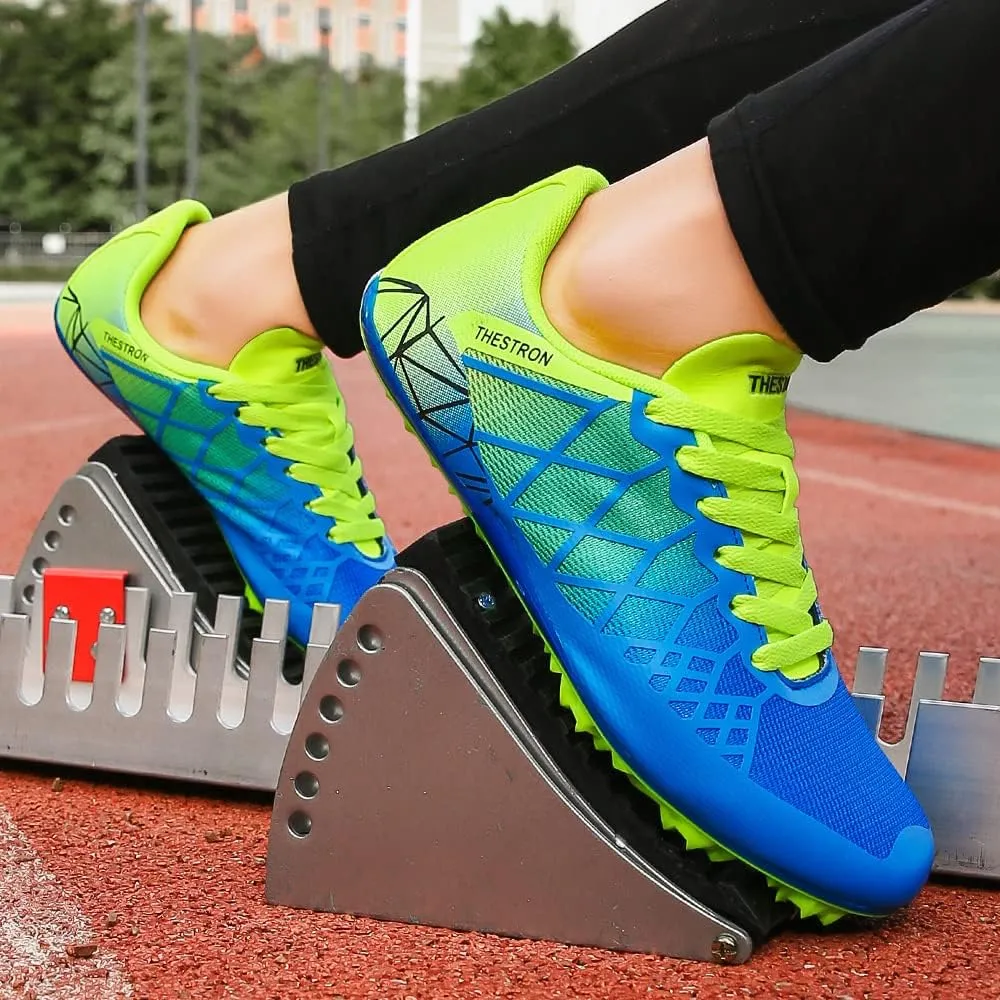 Mens Womens Boys Girls Spikes Athletics Racing Running Shoes Track and Field Sneaker …