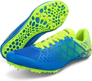 Mens Womens Boys Girls Spikes Athletics Racing Running Shoes Track and Field Sneaker …