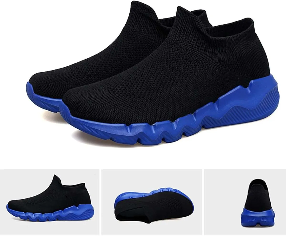 Men's Women's Knitted Mesh Fashion Breathable Ankle-High Road Running Shoes Soft Sneakers Shoes Trainers Shoes