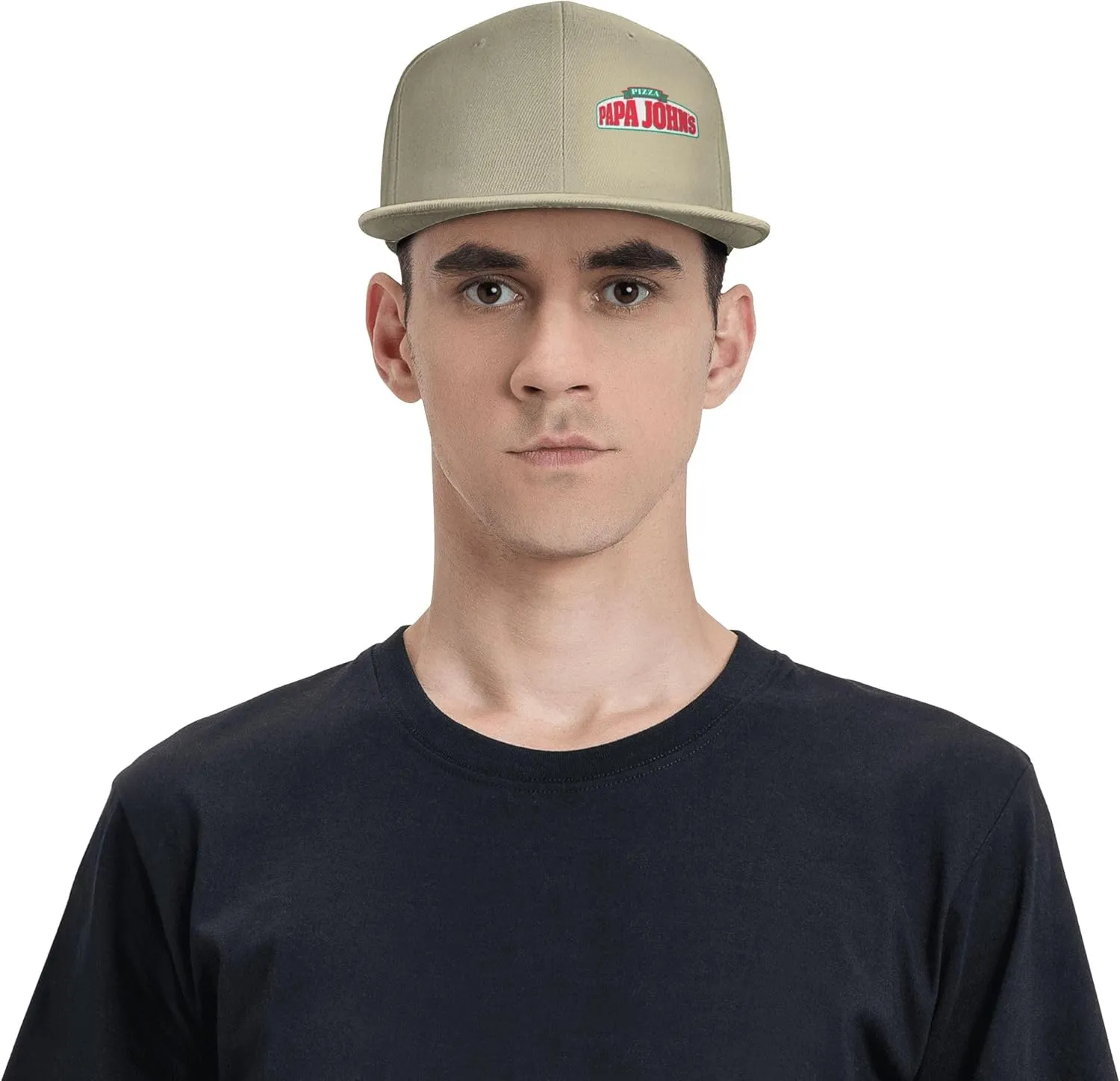 Men's Women's Logo Snapback Baseball Caps Adjustable Flat Bill Brim Caps Work Hat for Adult Unisex Women Men