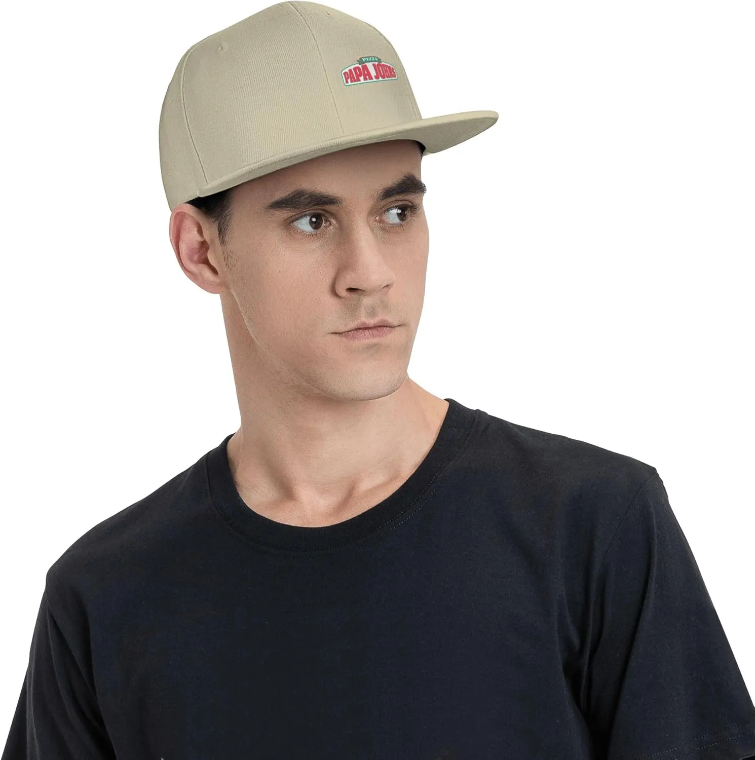Men's Women's Logo Snapback Baseball Caps Adjustable Flat Bill Brim Caps Work Hat for Adult Unisex Women Men