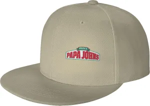 Men's Women's Logo Snapback Baseball Caps Adjustable Flat Bill Brim Caps Work Hat for Adult Unisex Women Men