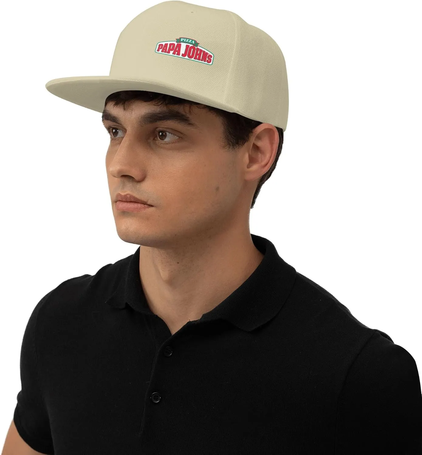 Men's Women's Logo Snapback Baseball Caps Adjustable Flat Bill Brim Caps Work Hat for Adult Unisex Women Men