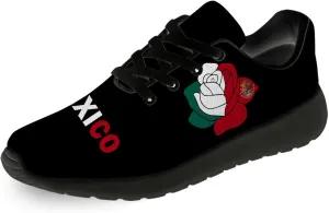 Mexican Flag Shoes Lightweight Comfortable Running Tennis Walking Fashion Sneakers for Men Women