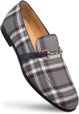 Mezlan Knighton Men's Grey Slip-On Shoes 9.5M