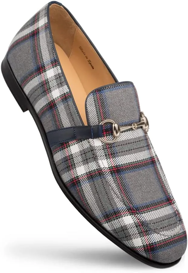 Mezlan Knighton Men's Grey Slip-On Shoes 9.5M