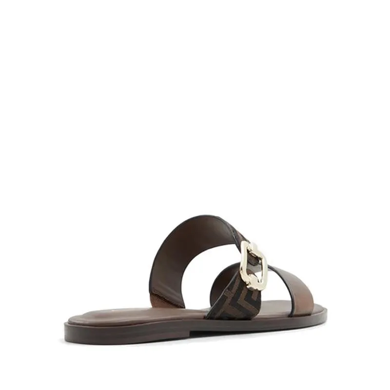 Miryhar Women's Flat Sandals - Brown Multi