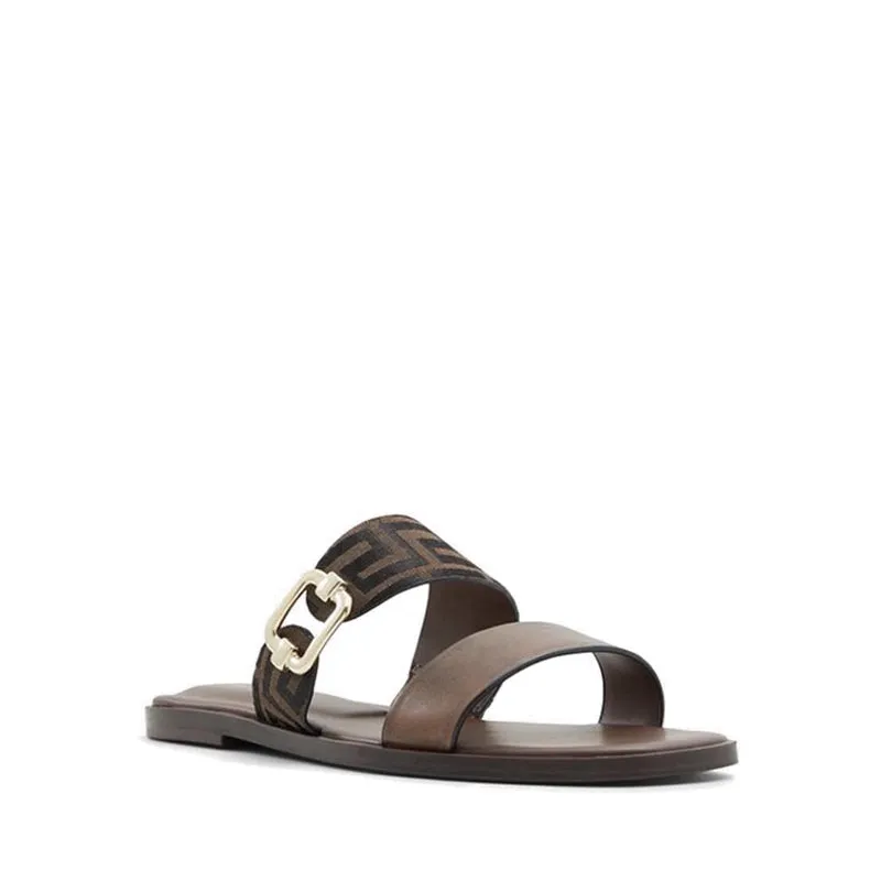 Miryhar Women's Flat Sandals - Brown Multi