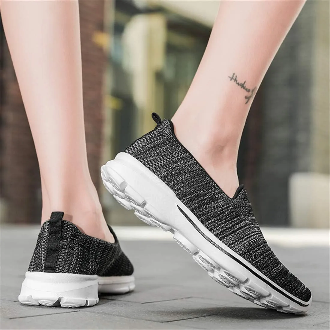 MizHome Women's Athletic Running Shoes Breathable Casual Mesh-Comfortable Slip on Sneakers