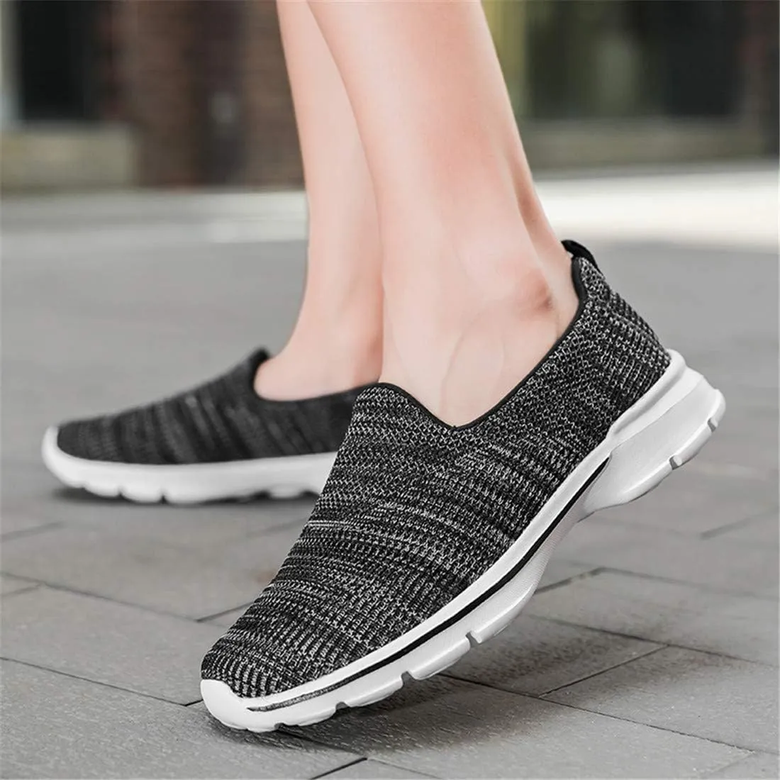 MizHome Women's Athletic Running Shoes Breathable Casual Mesh-Comfortable Slip on Sneakers
