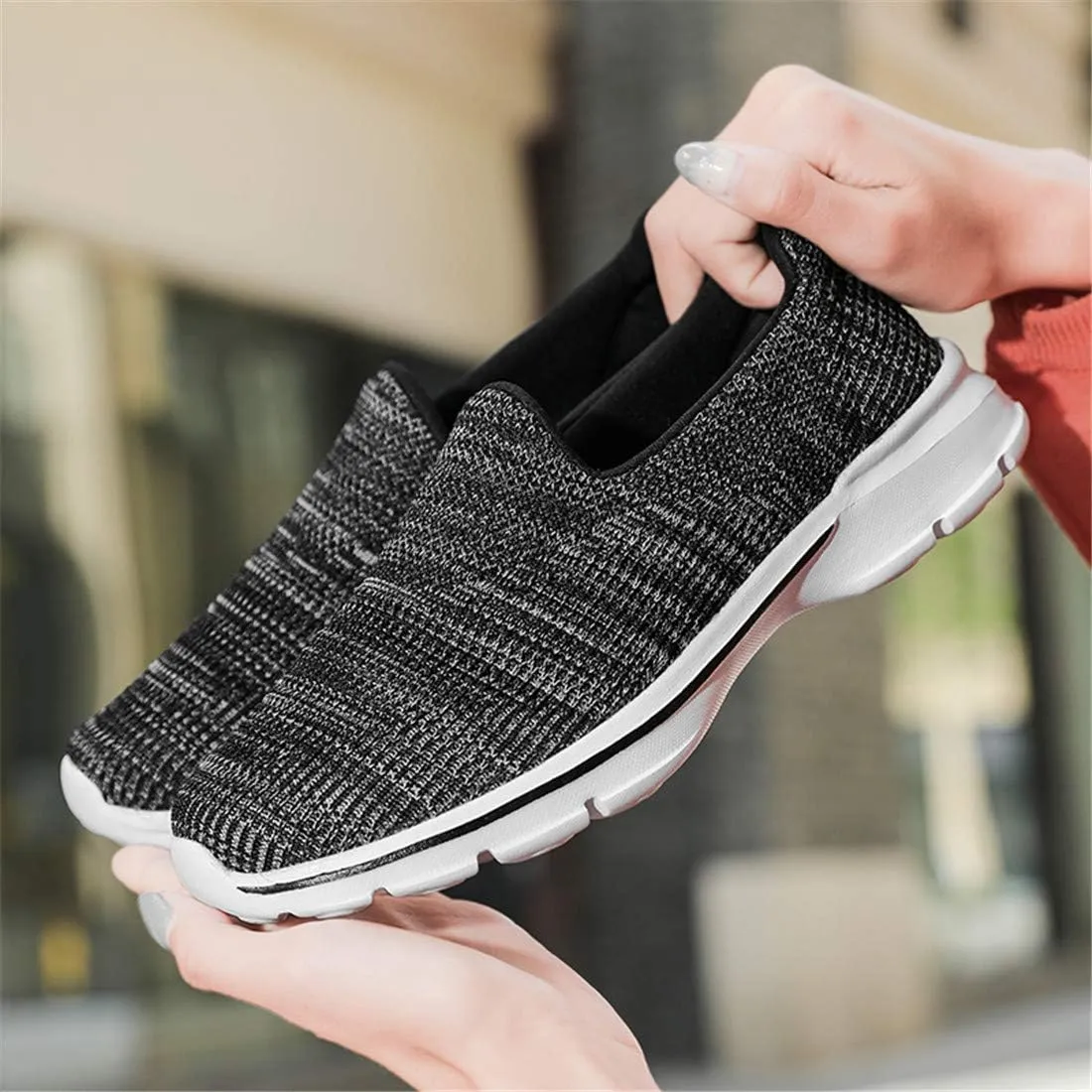 MizHome Women's Athletic Running Shoes Breathable Casual Mesh-Comfortable Slip on Sneakers