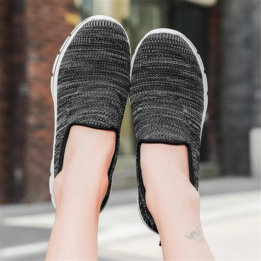 MizHome Women's Athletic Running Shoes Breathable Casual Mesh-Comfortable Slip on Sneakers