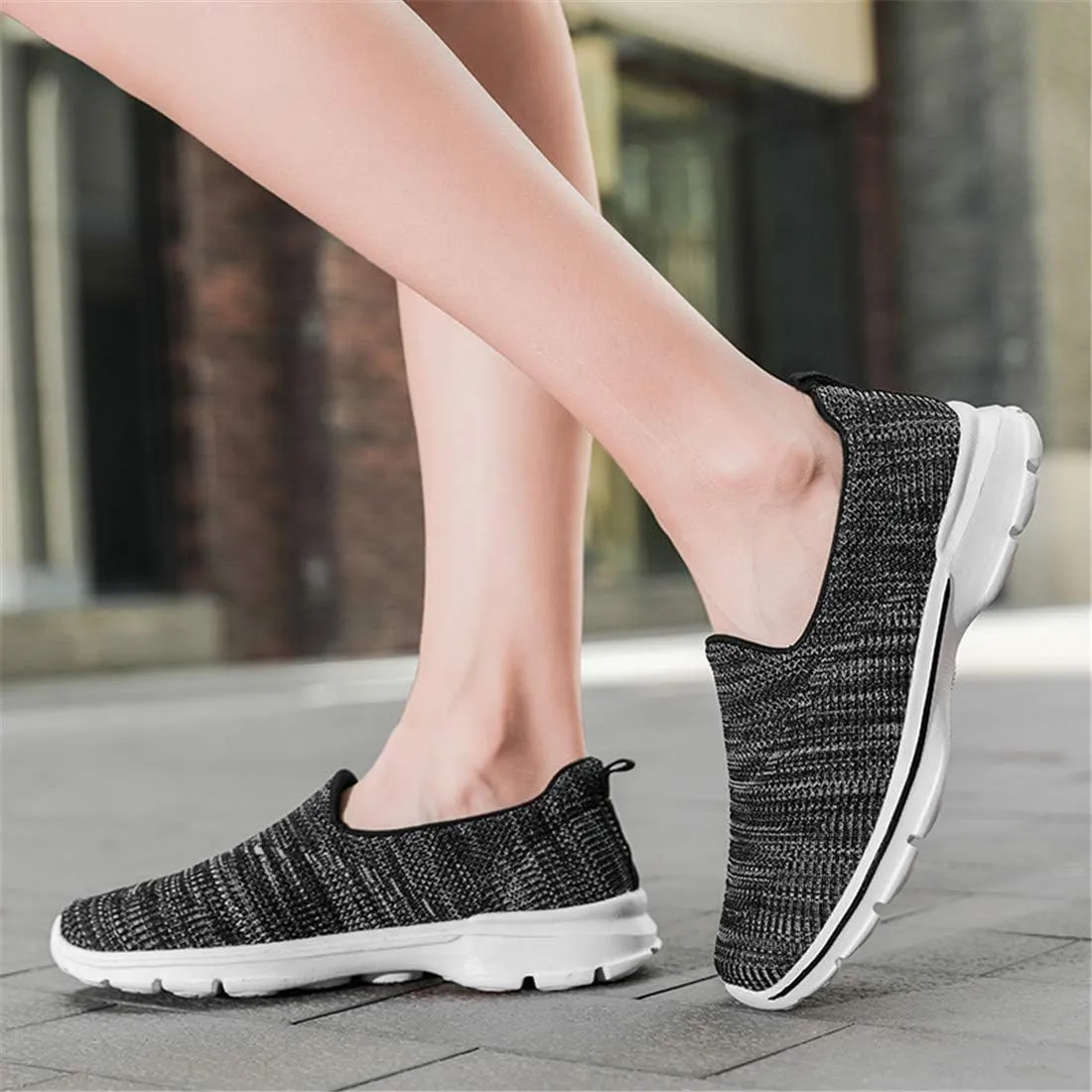 MizHome Women's Athletic Running Shoes Breathable Casual Mesh-Comfortable Slip on Sneakers