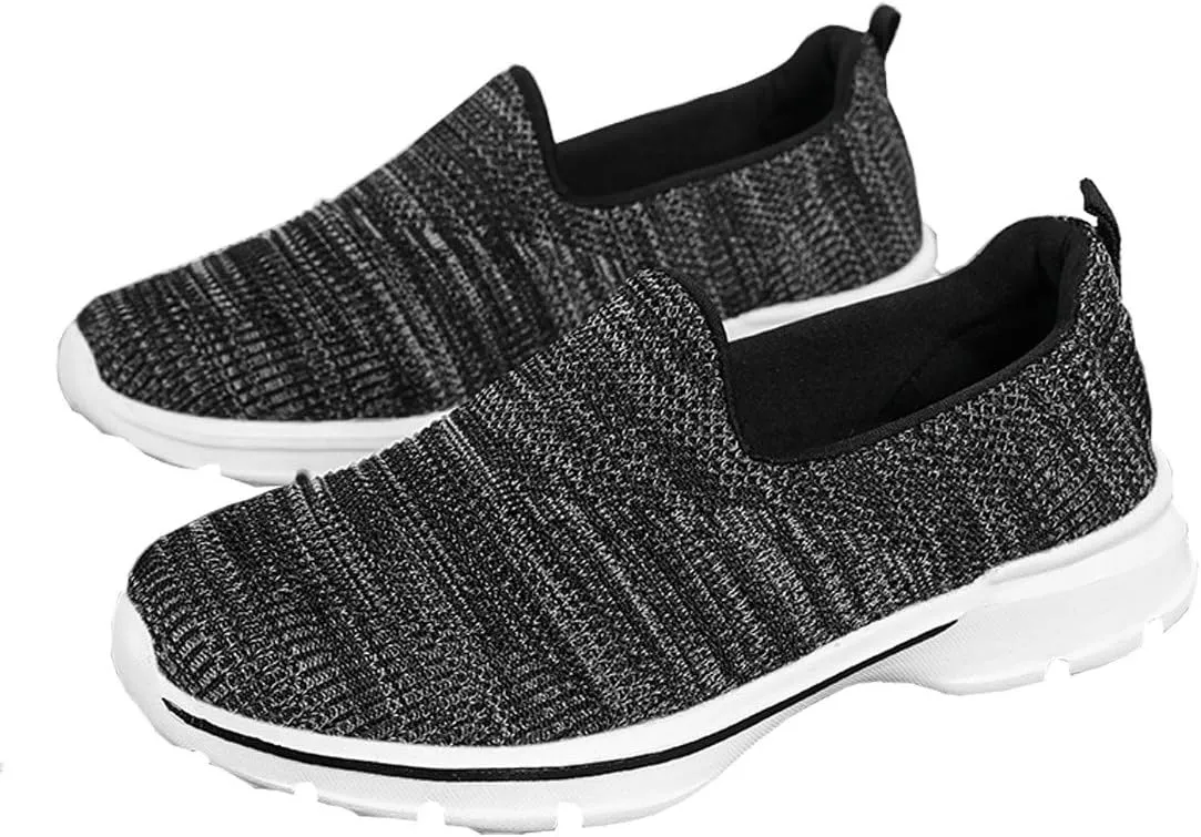 MizHome Women's Athletic Running Shoes Breathable Casual Mesh-Comfortable Slip on Sneakers