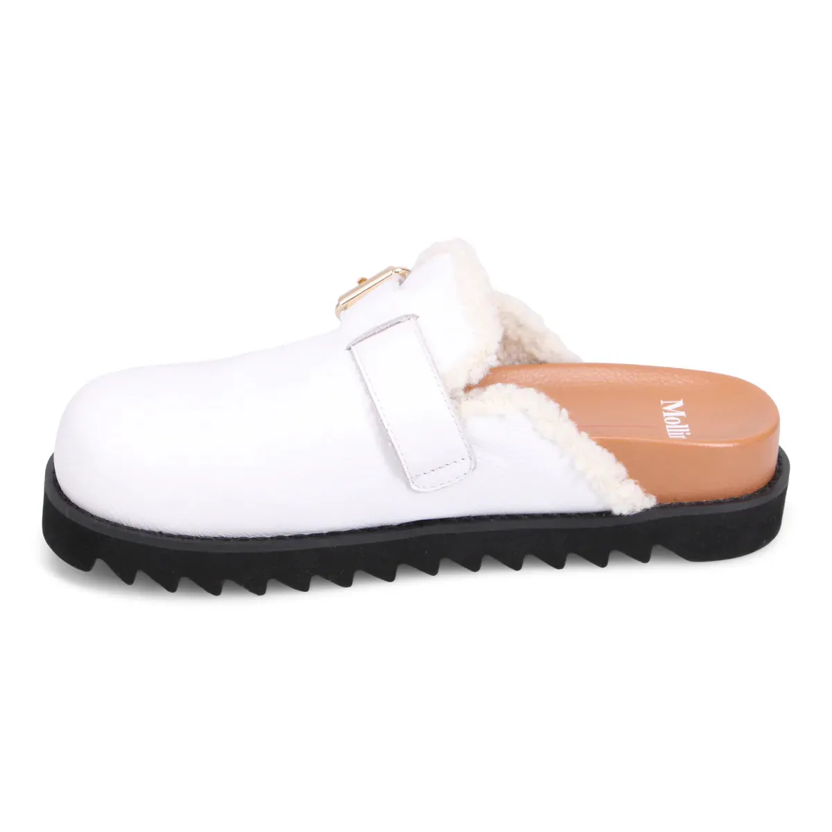 Mollini MERCHAH Mule in White Leather