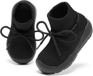 MORENDL Baby Sock Shoes Toddler Sneakers Infant Tennis Slip On Walking Shoes Boys & Girls Non-Slip Slippers