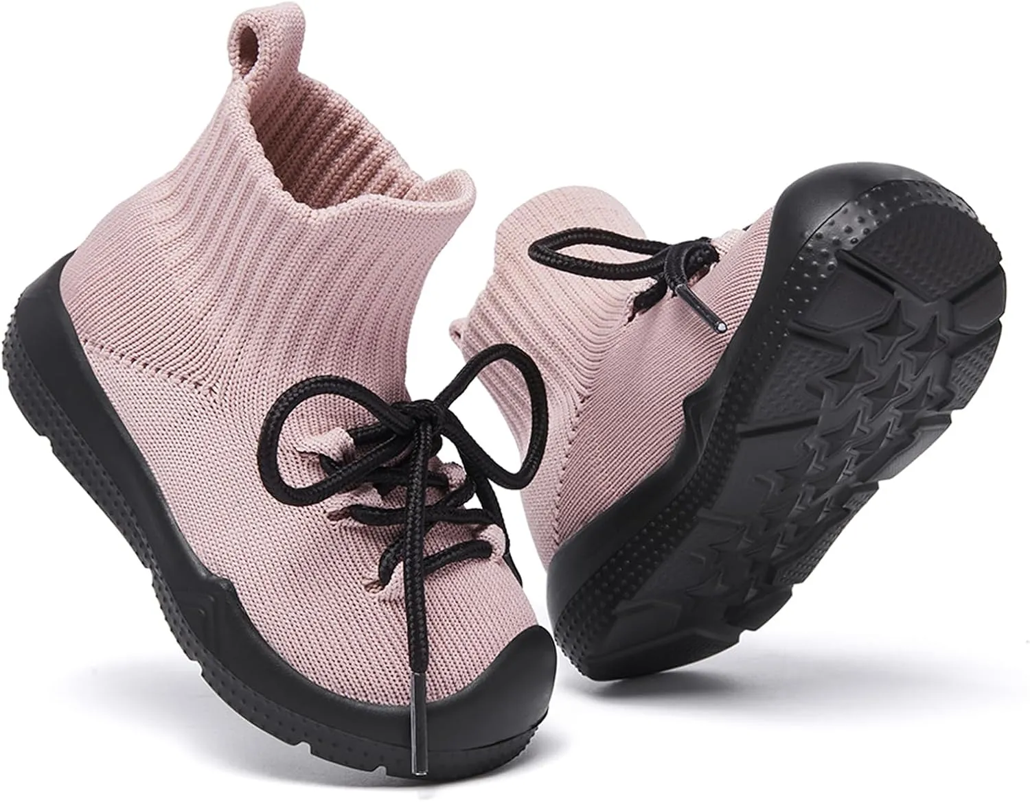 MORENDL Baby Sock Shoes Toddler Sneakers Infant Tennis Slip On Walking Shoes Boys & Girls Non-Slip Slippers