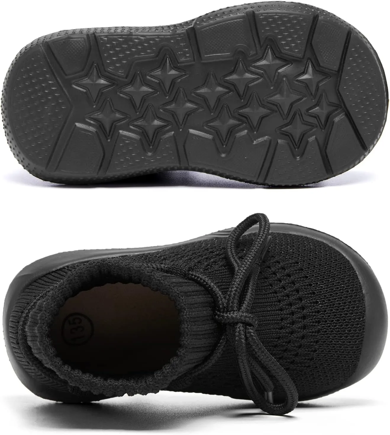 MORENDL Baby Sock Shoes Toddler Sneakers Infant Tennis Slip On Walking Shoes Boys & Girls Non-Slip Slippers
