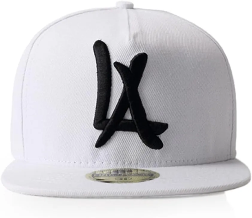 N10 Classic Punk Hip-Hop Baseball Cap,Flat-Brimmed Hat,100% Cotton Adjustable Snapback Hat for Men Or Women