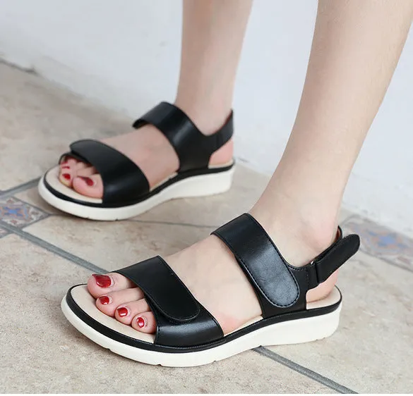 Nanccy Summer Velcro Buckle Massage Sandals