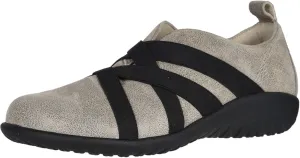 NAOT Footwear Women's APER Slip On Shoe Speckled Beige Leather 8 M US