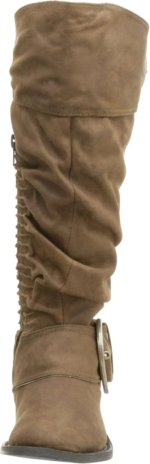 Naughty Monkey Women's Double B Tall Boot with Buckle