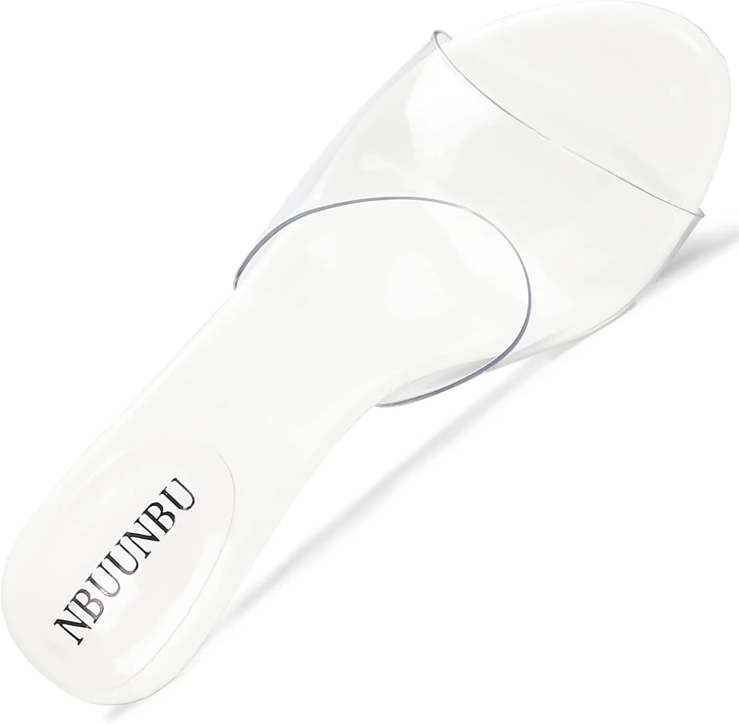 NBUUNBU Silver Clear Heels For Women Dress Shoes Transparent Strap Sexy Stilletos Heels Open Toe High Silver Heeled Sandals Pump Mules