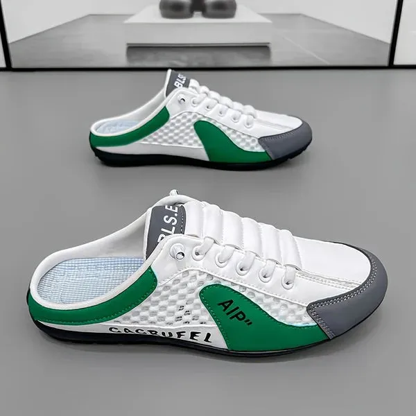 New summer slip-on men's sports slippers (Green)