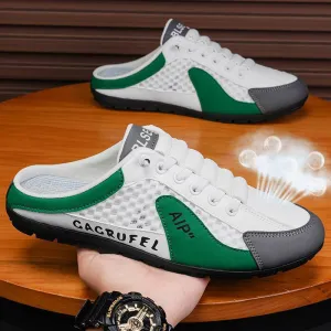 New summer slip-on men's sports slippers (Green)
