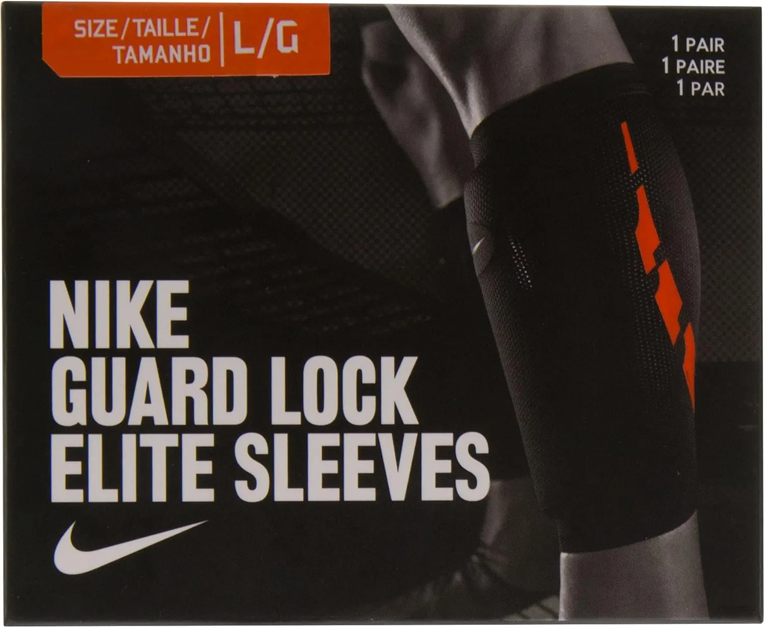 Nike Guard Lock Elite Sleeves Shin Guards, Unisex Adult