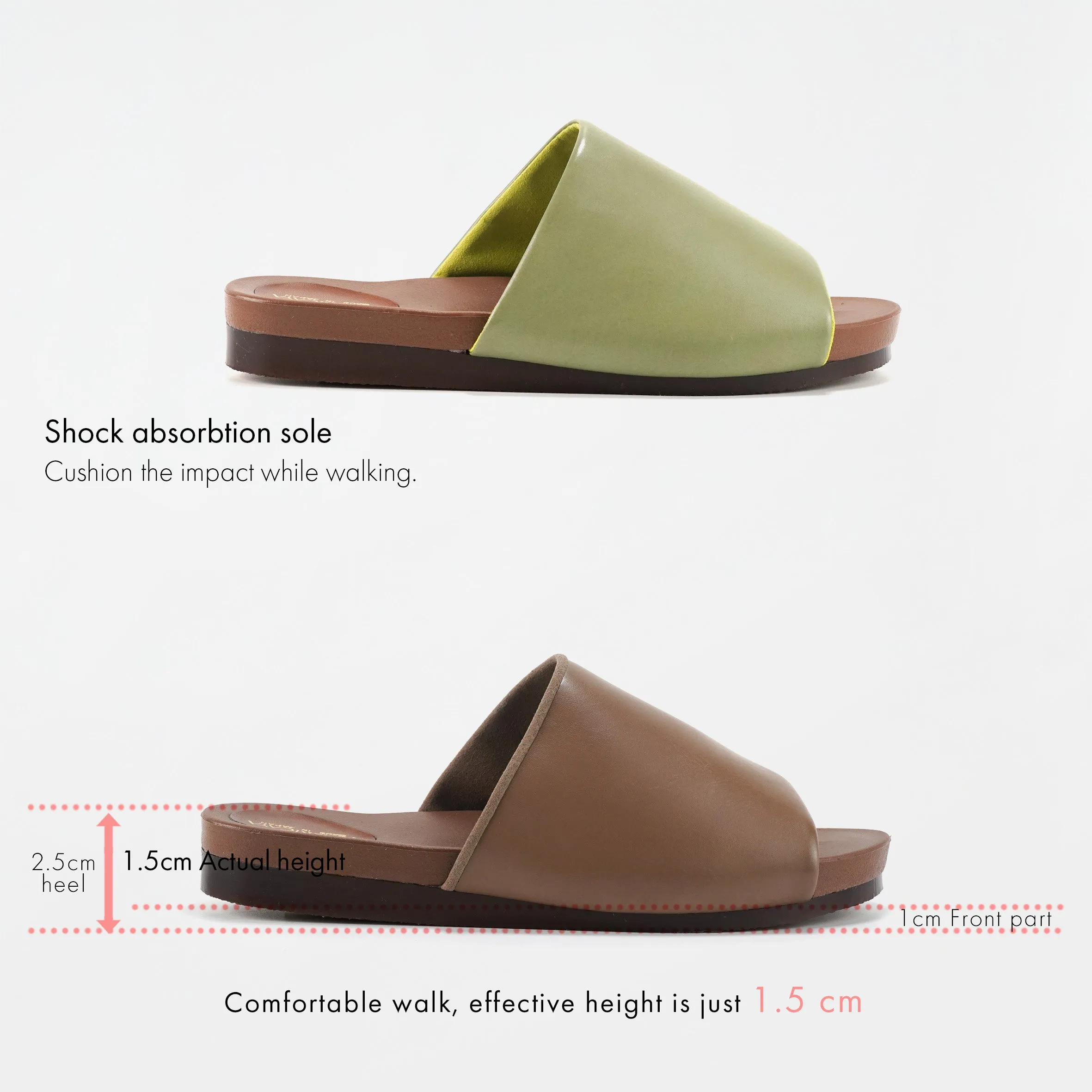 No.8206A Flex Sole Slip-On Sandal