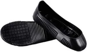 Non Slip Overshoes Rubber Black, Good Grip on Slippery Floors - Fits Sizes: Women 9-11, Men 7.5-10/1 Pair