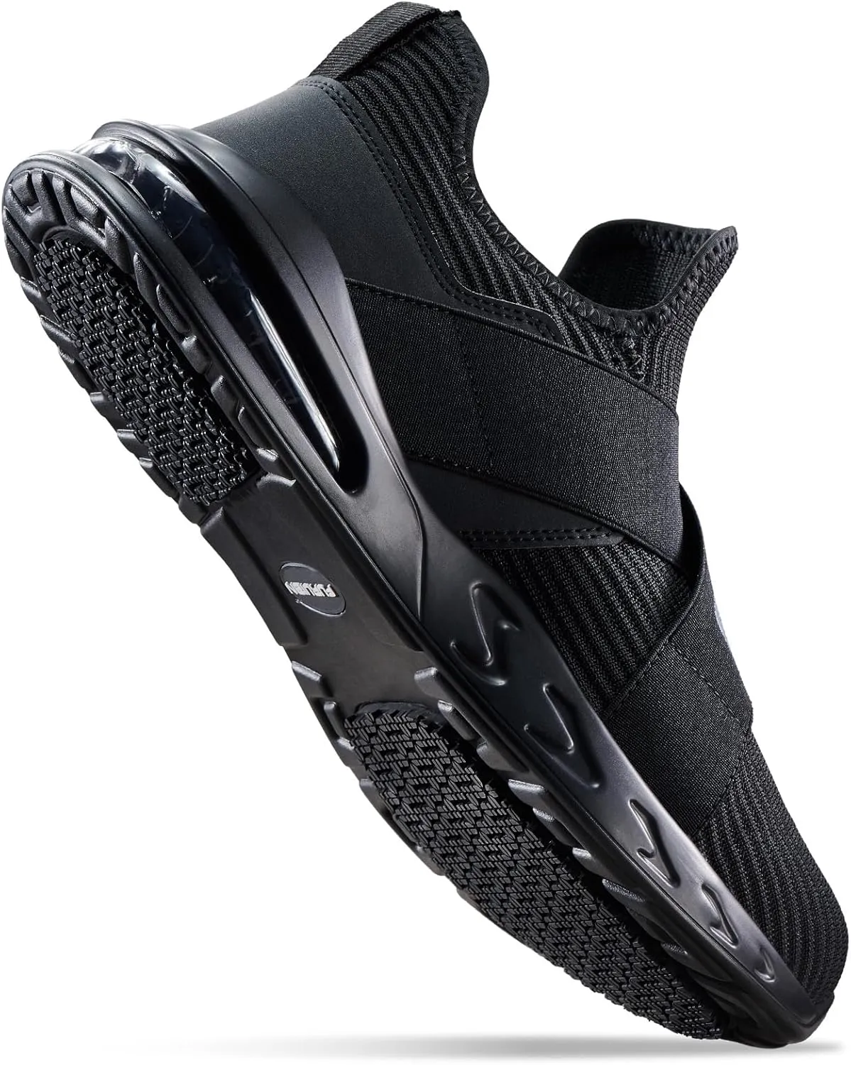 Non Slip Work Shoes for Women Men Slip on Sneakers Women Slip Resistant Waterproof Chef Kitchen Shoes Zapatos De Trabajo para Hombres, Black